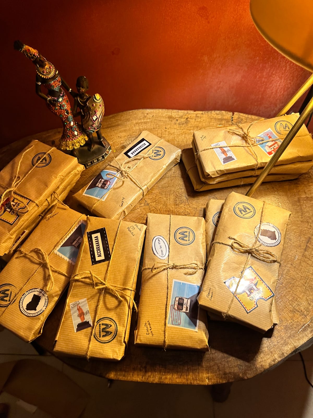 Gift Packaging Phone Stand — handcrafted wood by Mahogana in Accra, Ghana
